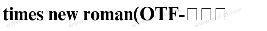 times new roman(OTF字体转换 times new roman(OTF字体转换